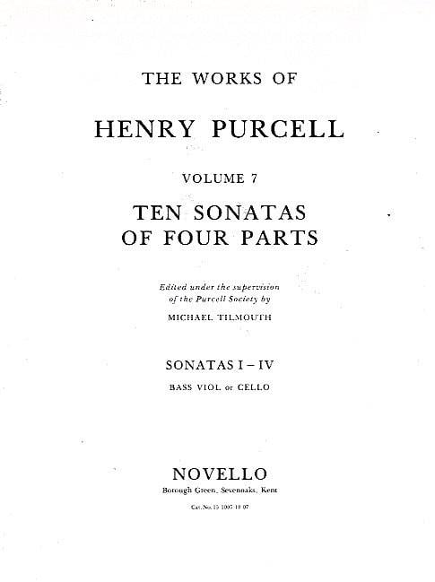 10 Sonatas Of Four Parts For Cello (Sonatas I-IV)